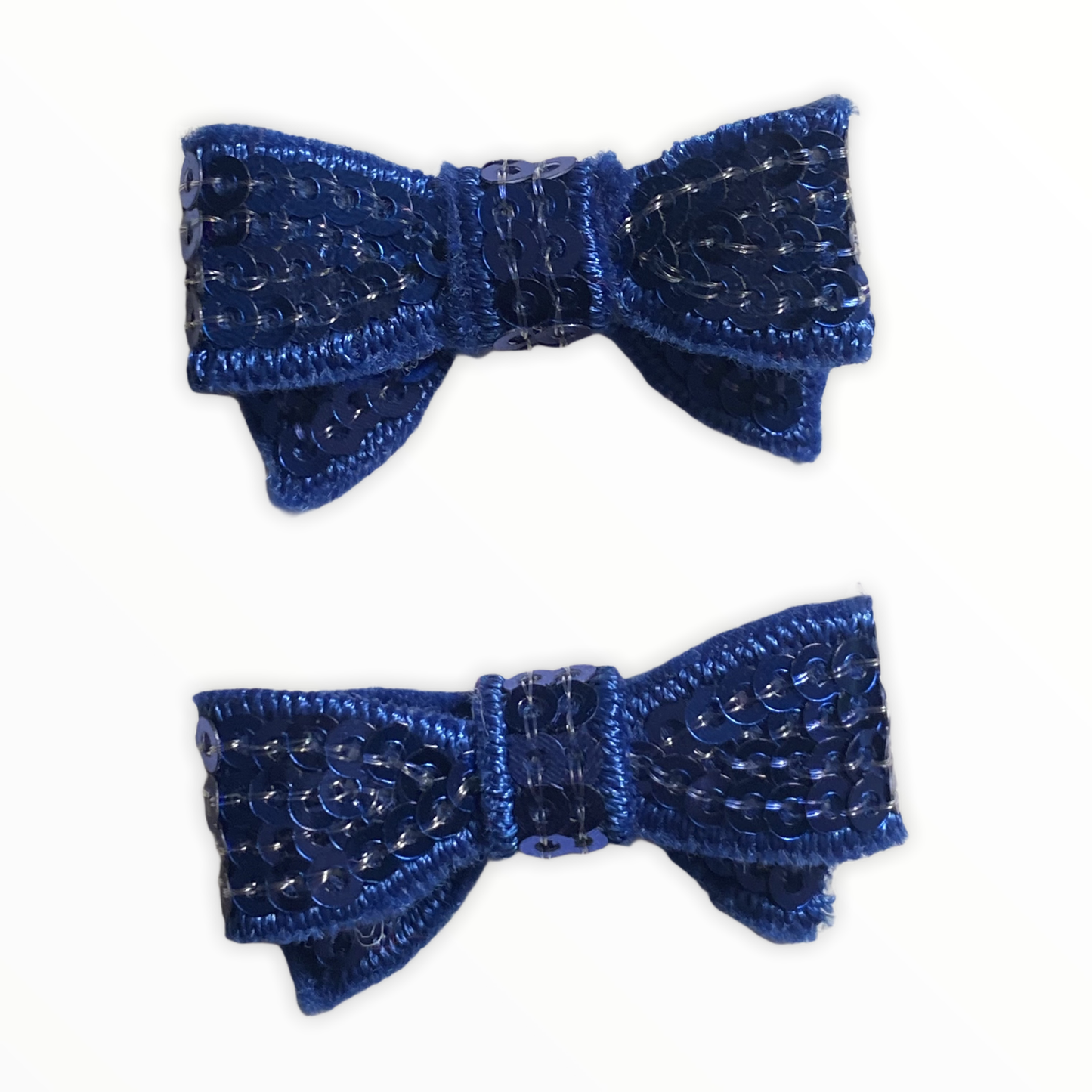 Mini Sequin Dog Hair Bow Clips