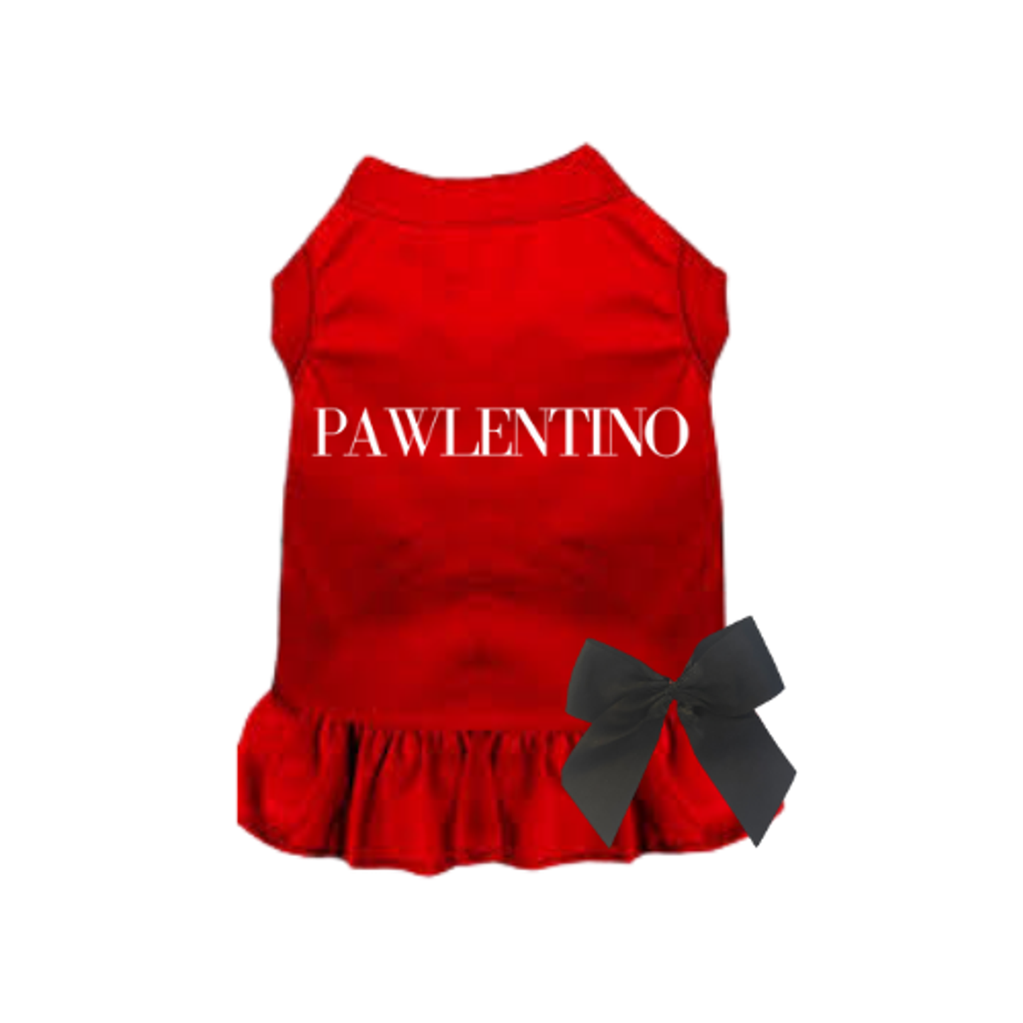 Mr. and Miss Pawlentino Dog Tee and Dress