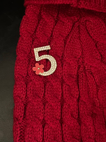 My Cozy No. 5 Knit Dog Sweater