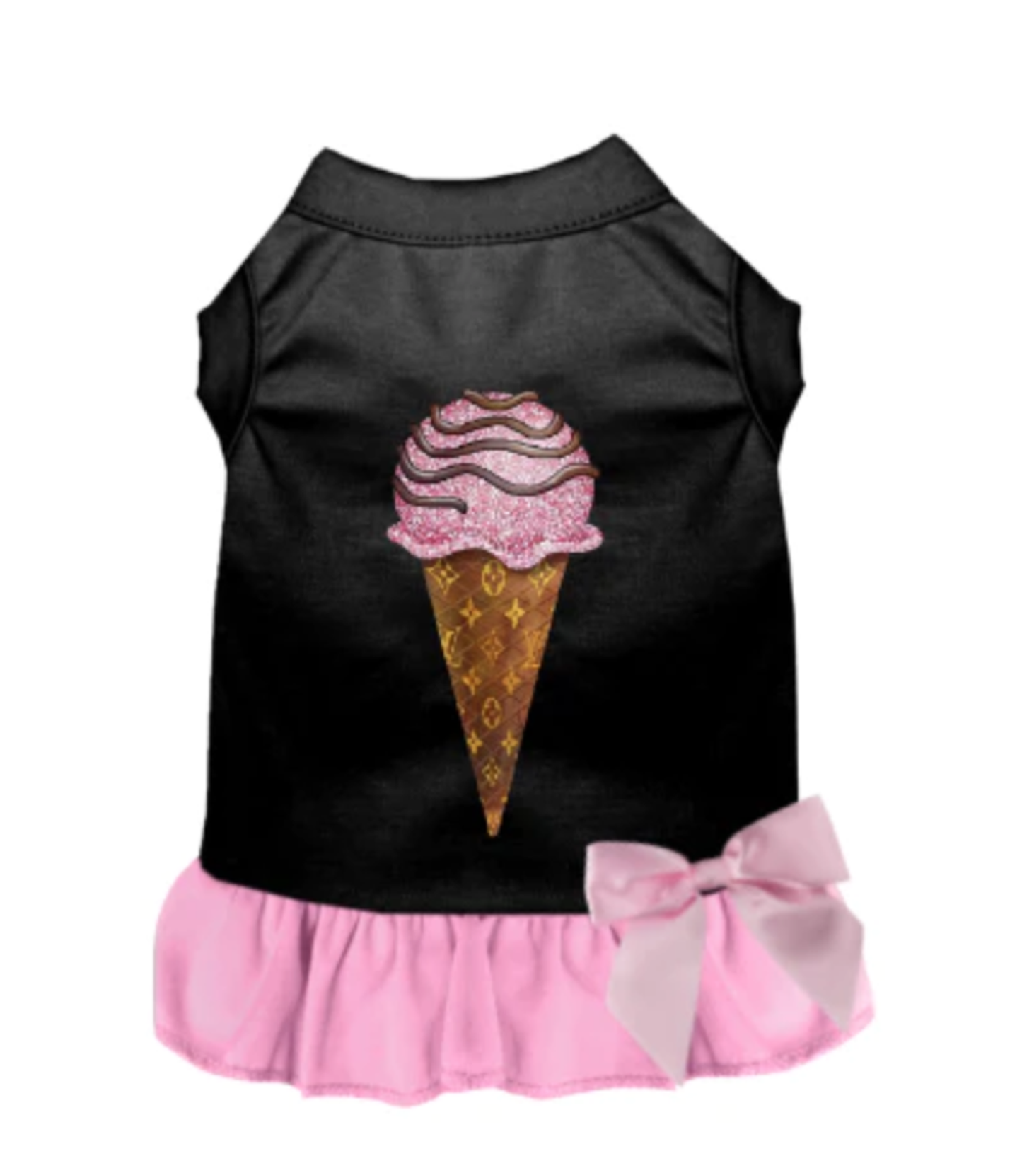 My Favorite Chewy Vuitton Ice Cream Dog Dress