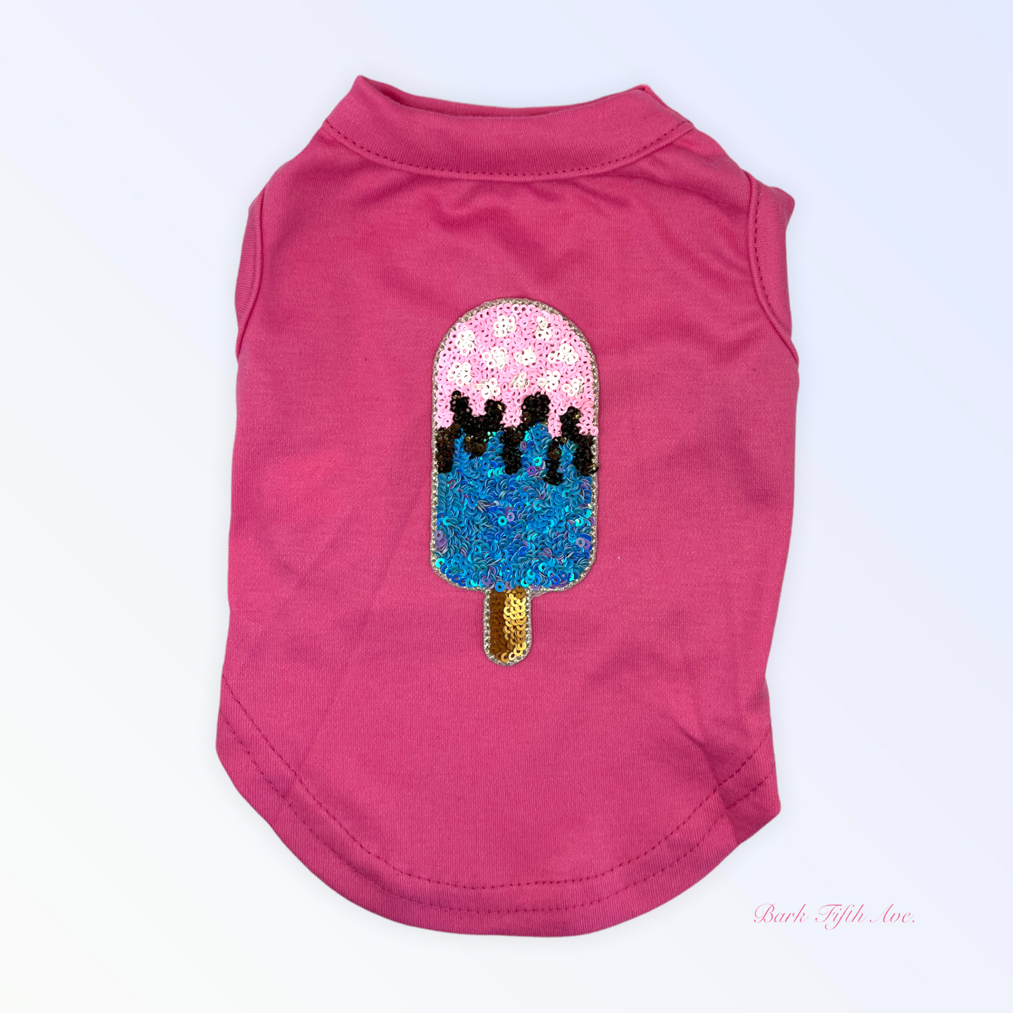 My Favorite Summer Treats Blue Ice Cream Dog Dress and Tee