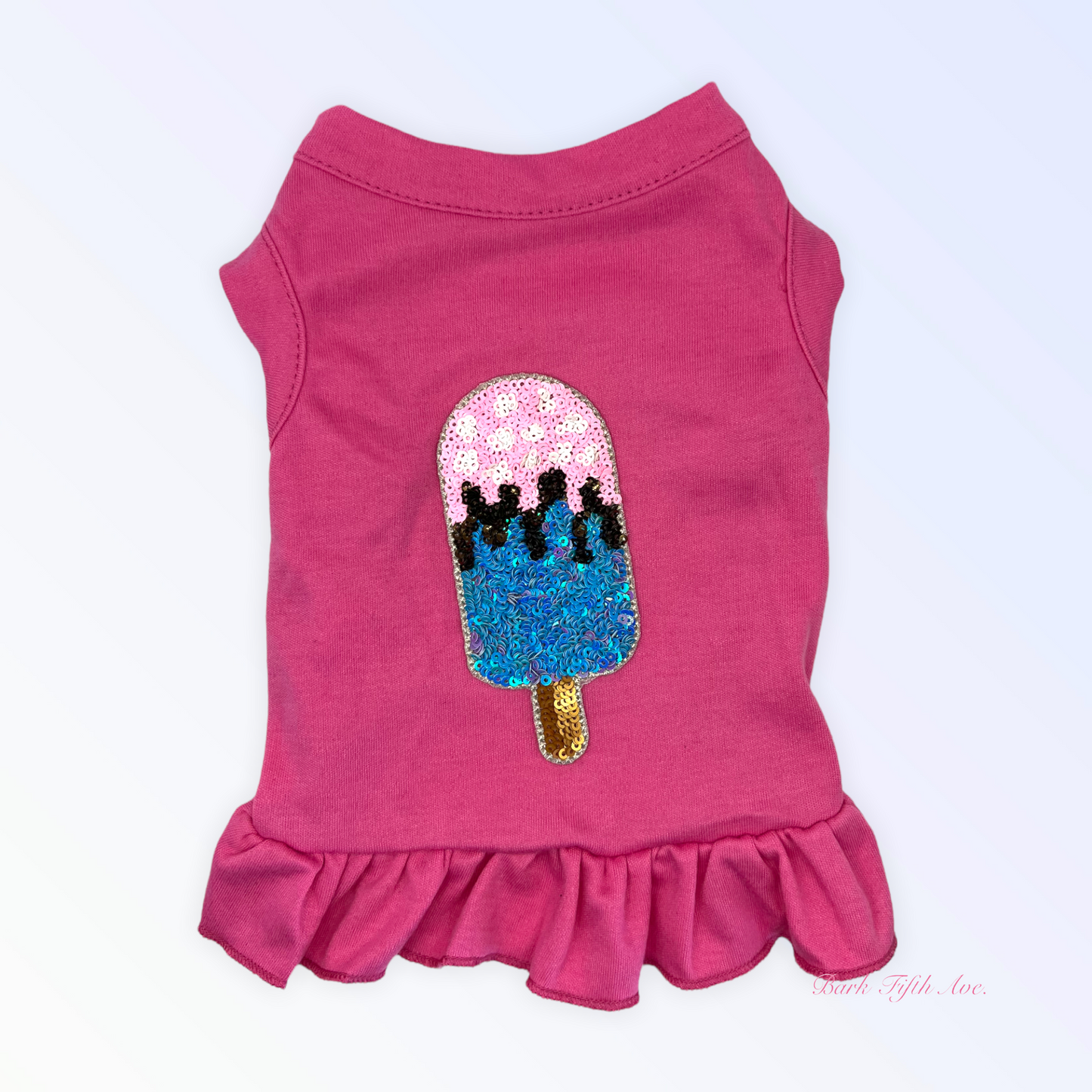 My Favorite Summer Treats Blue Ice Cream Dog Dress and Tee