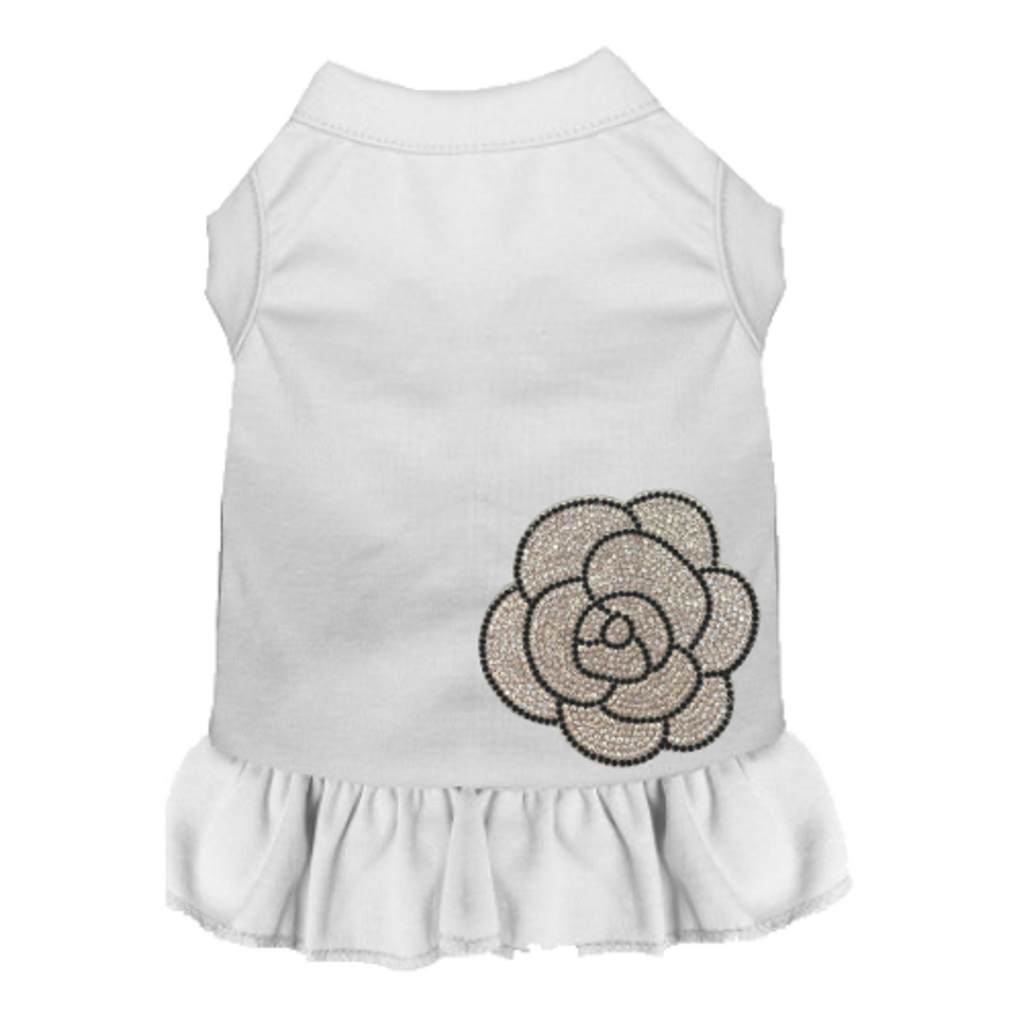 My Glam Camellia Dog Dress and Tee