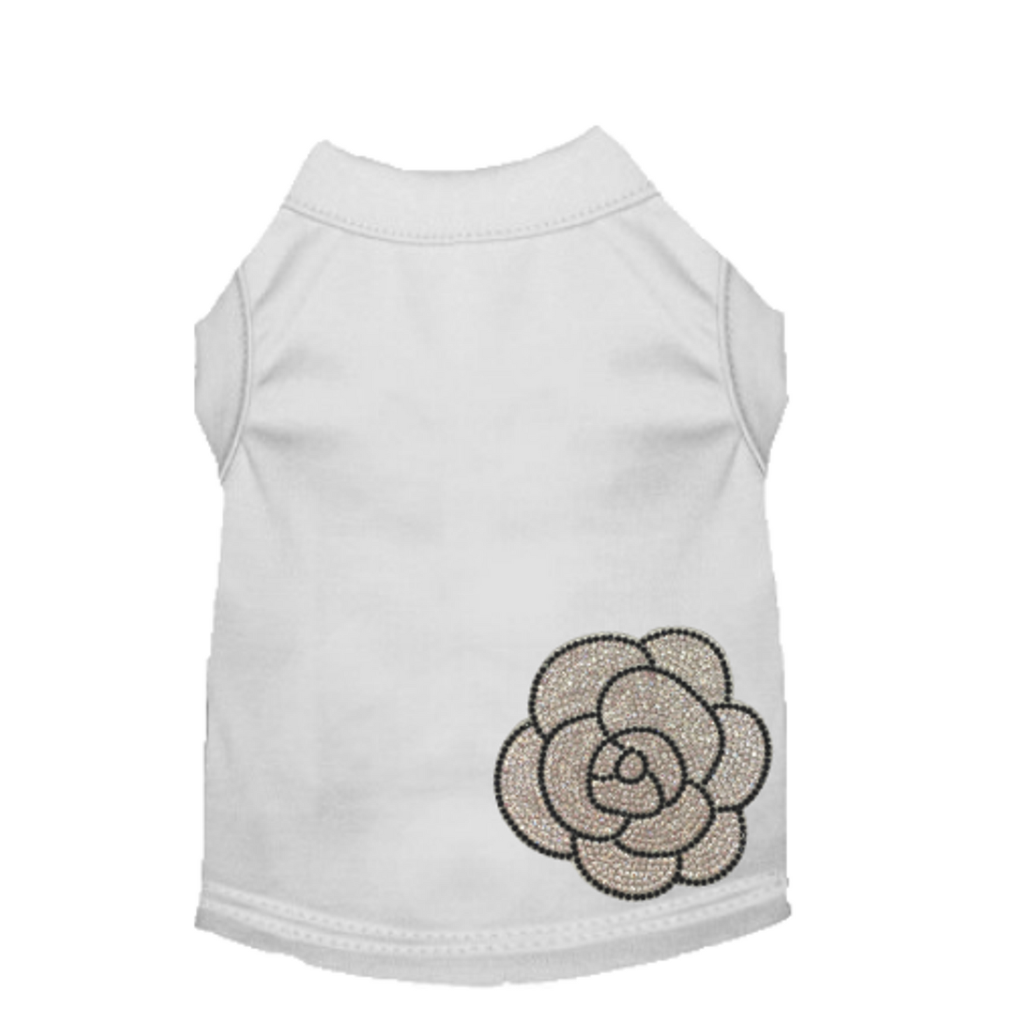 My Glam Camellia Dog Dress and Tee