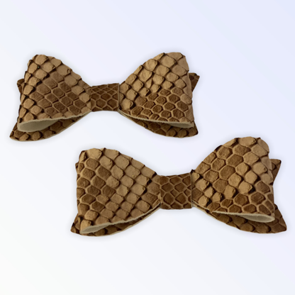 Nude Python Dog Hair Barrette