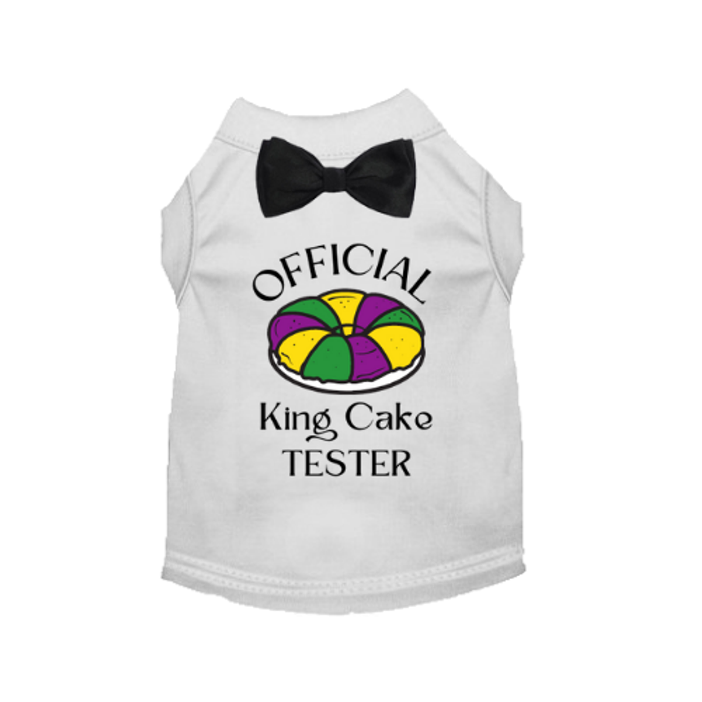 Official King Cake Tester Dog Dress and Tee