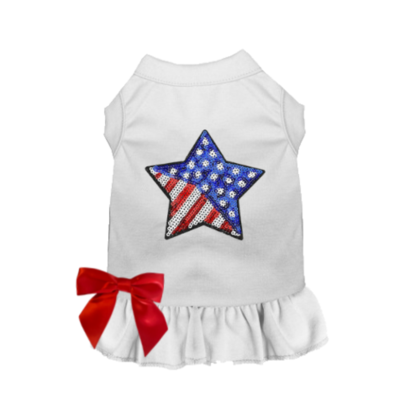 Patriotic Star Dog Dress or Tee