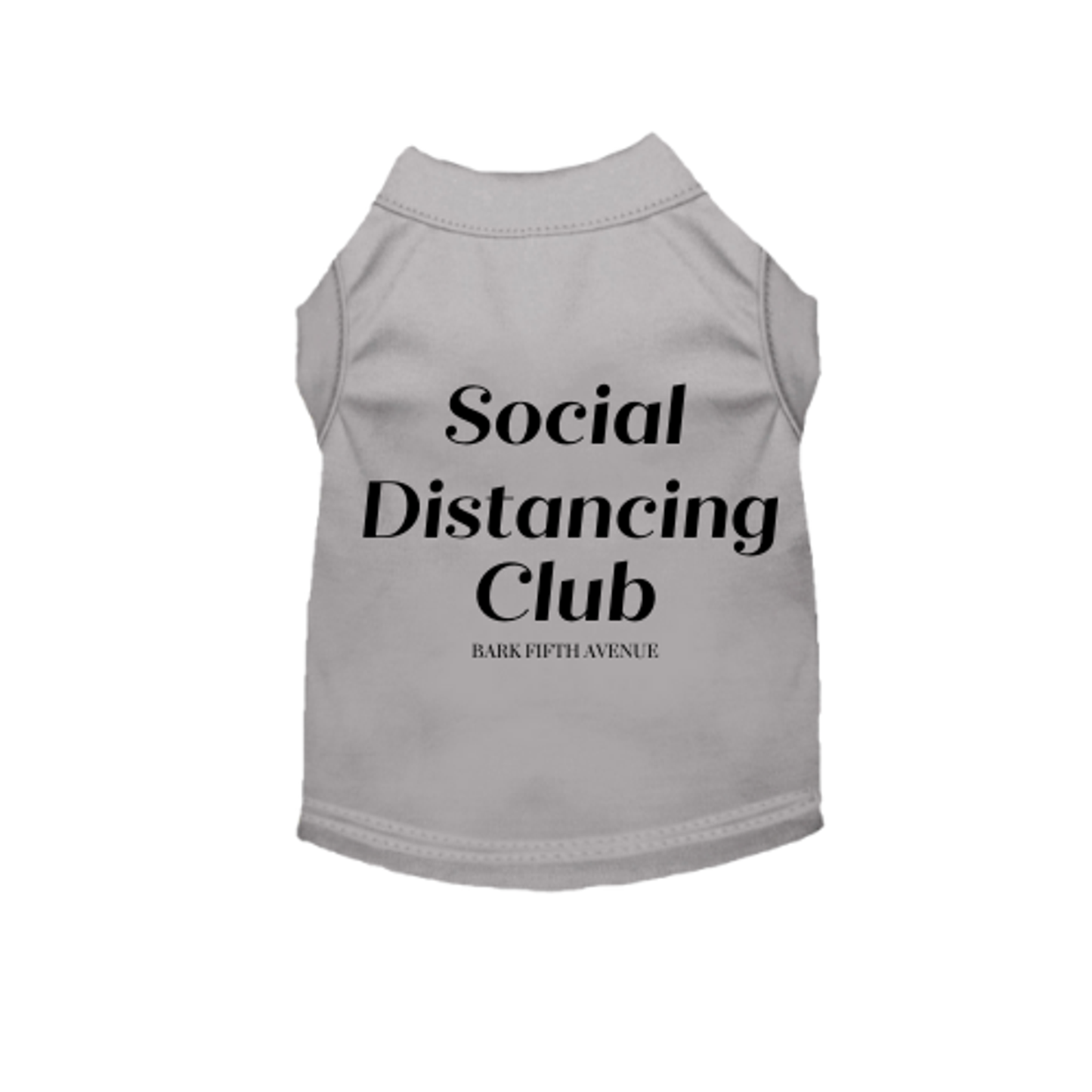 Bark Fifth Avenue Anti Social Distancing Club Dog Tee and Dress