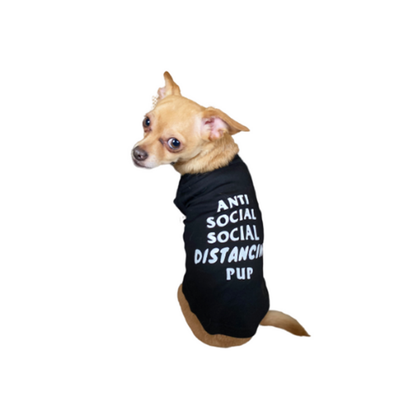 Bark Fifth Avenue Anti Social Social Distancing Pup Dog Tee and Dress