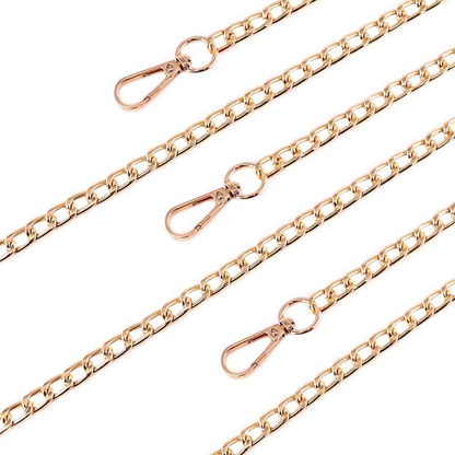 Pink Rhinestone and Gold Metal Dog Lead