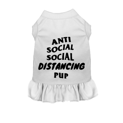 Bark Fifth Avenue Anti Social Social Distancing Pup Dog Tee and Dress