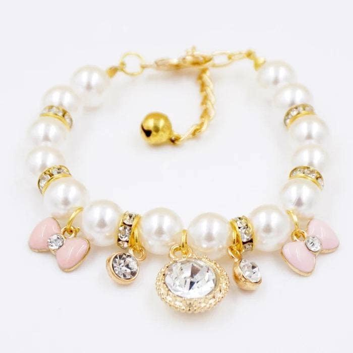 Princess Pearl Charm Dog Collar