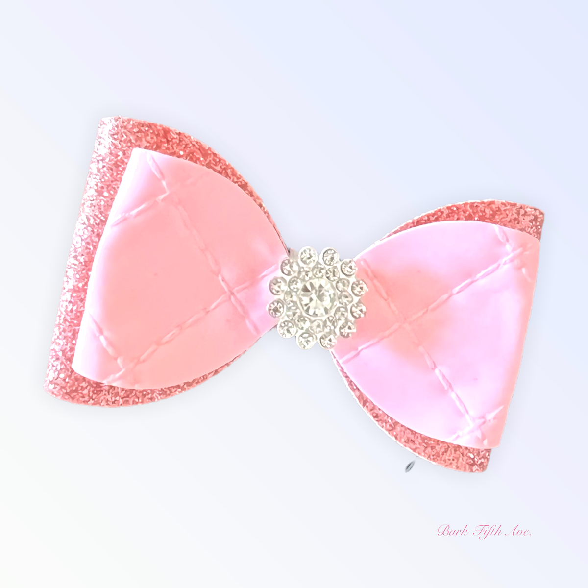 Quilted Glam Spring Dog Bow