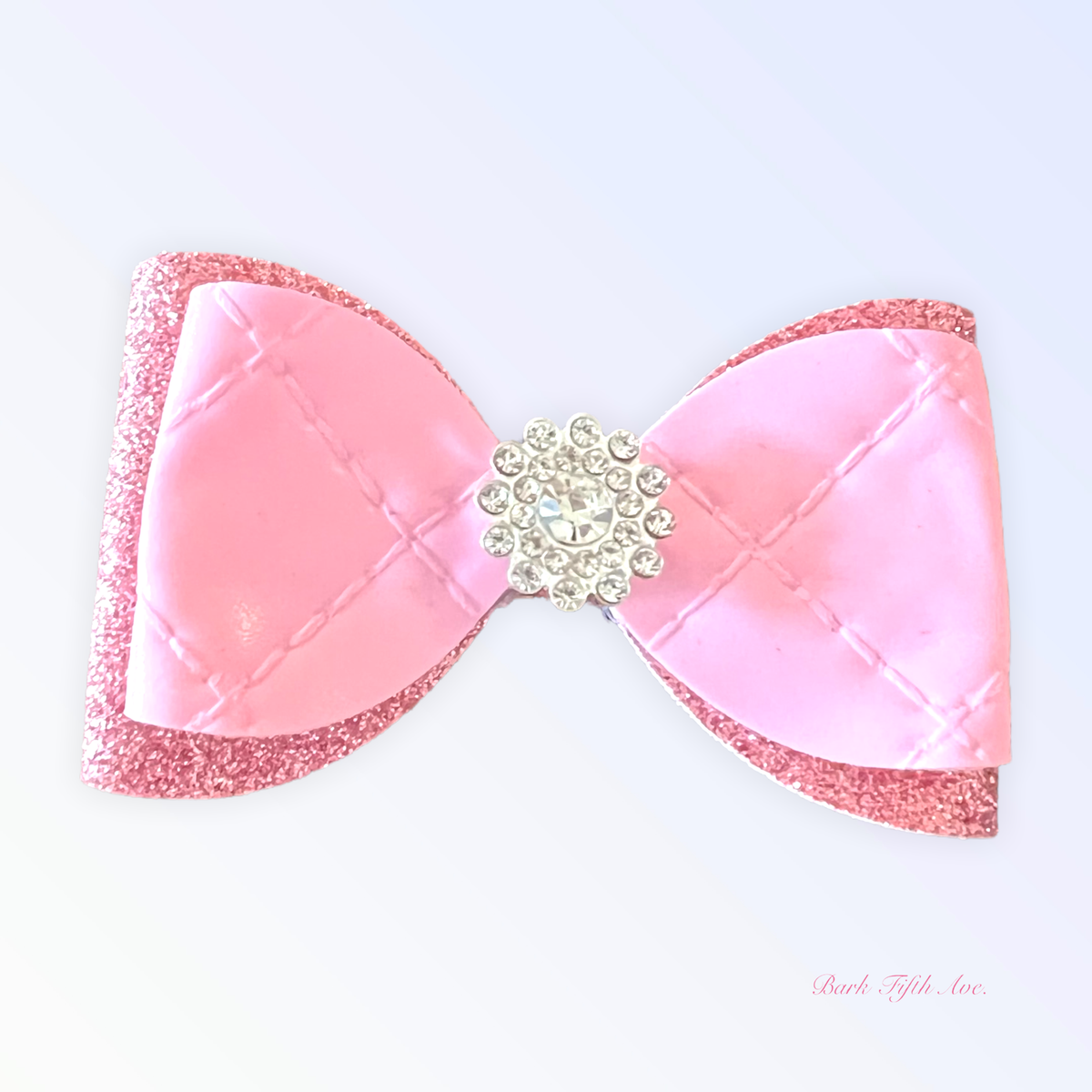 Quilted Glam Spring Dog Bow