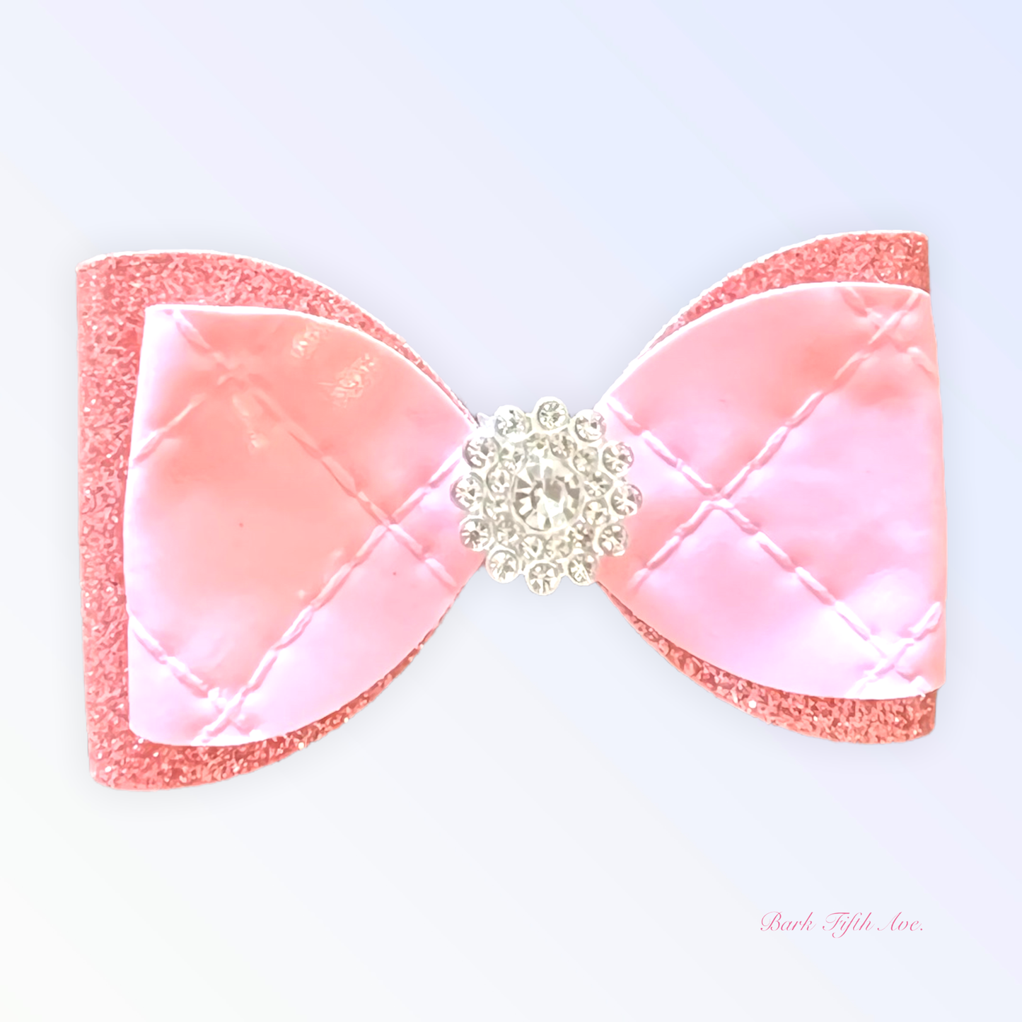 Quilted Glam Spring Dog Bow