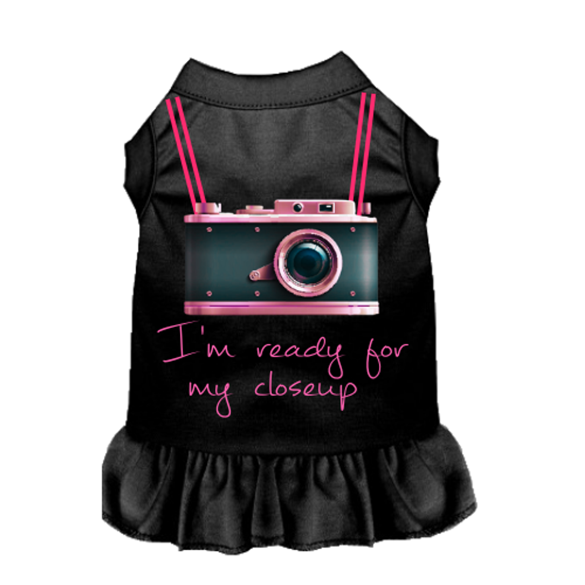 Ready For My Closeup Ruffled Dog Dress