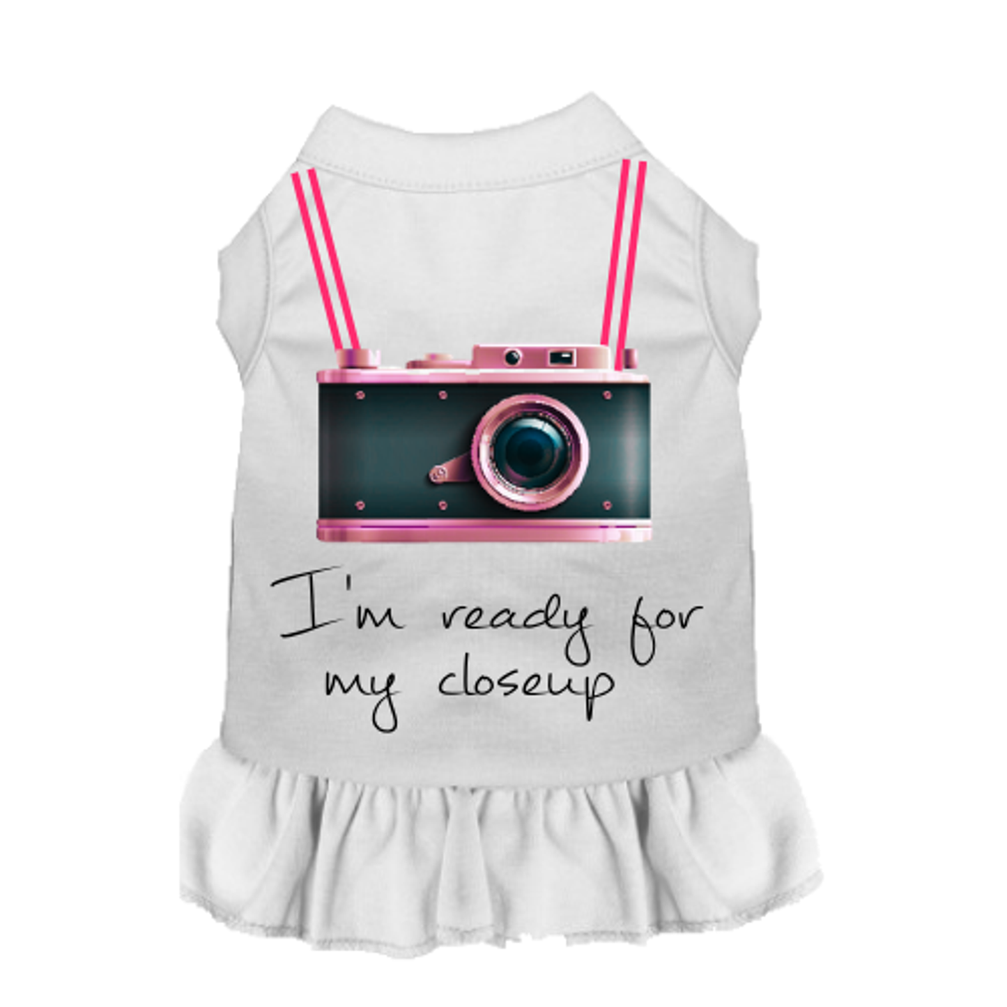 Ready For My Closeup Ruffled Dog Dress