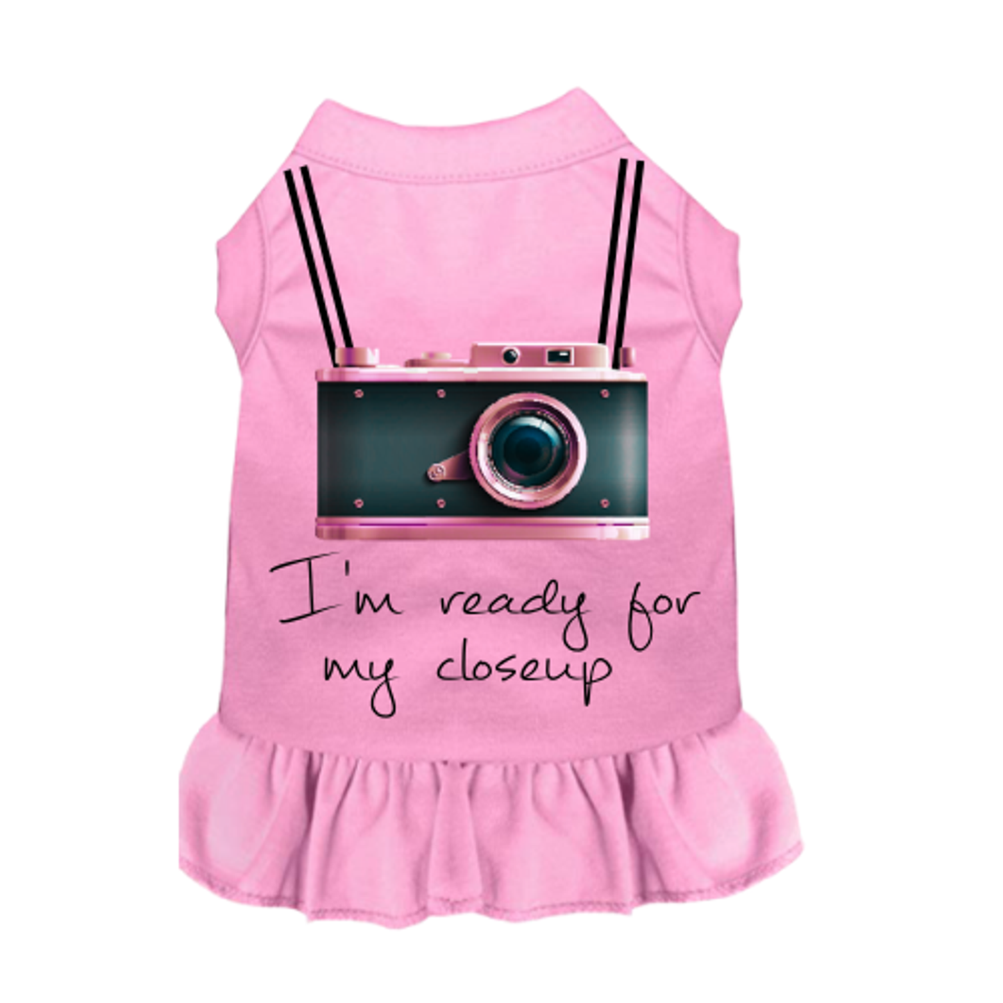 Ready For My Closeup Ruffled Dog Dress