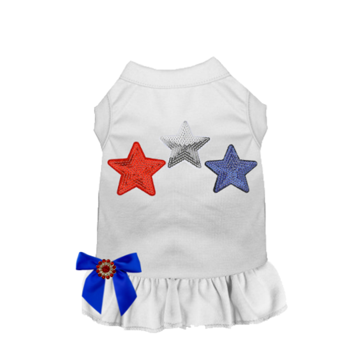 Red, White and Blue Stars Dog Tee and Dress