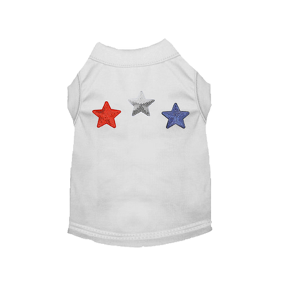 Red, White and Blue Stars Dog Tee and Dress