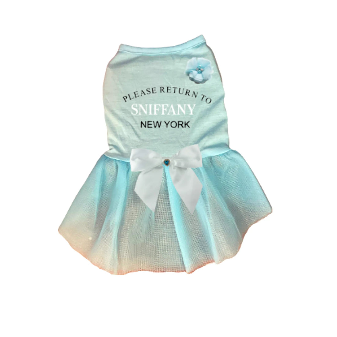Tutu dog dress back view