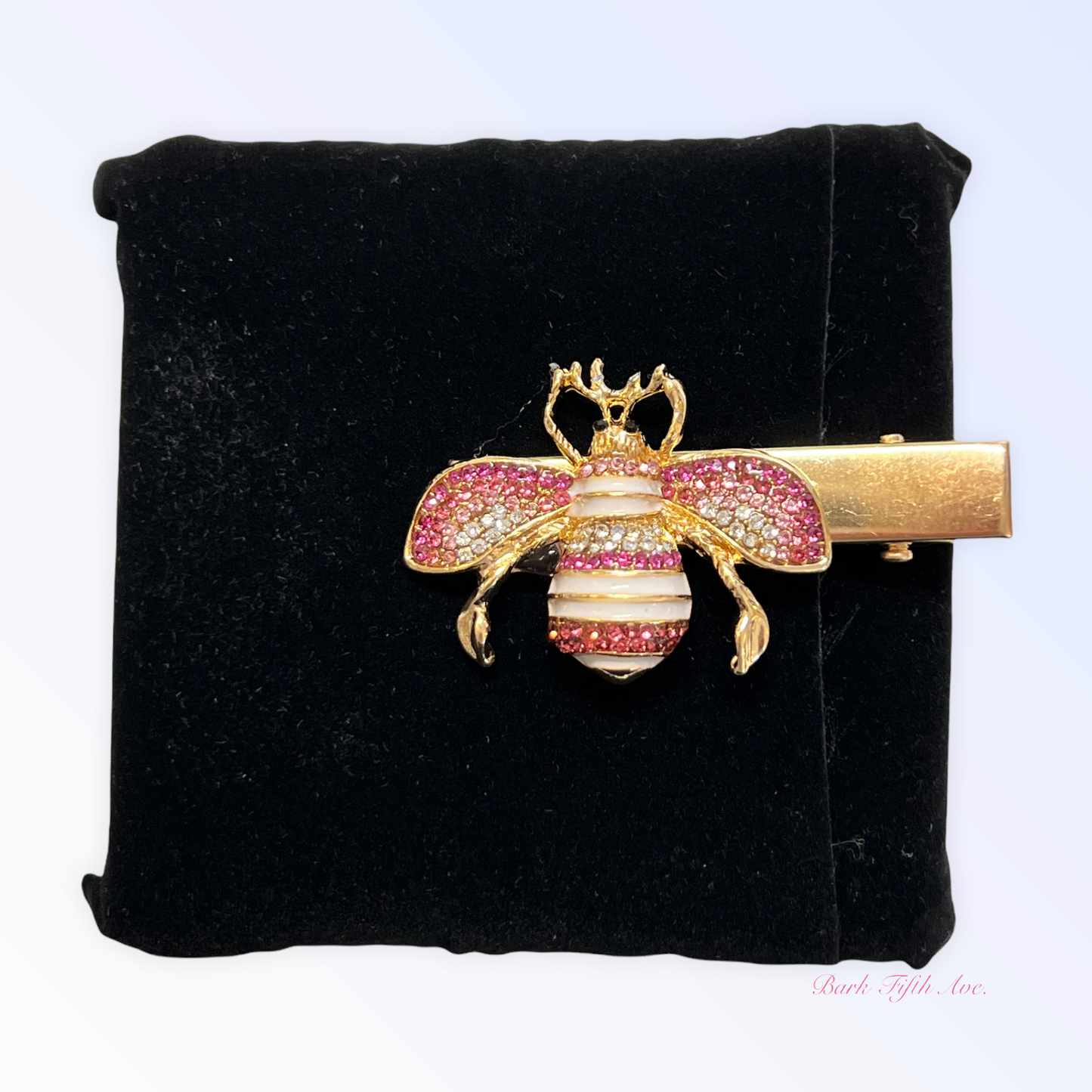 Rhinestone Bumble Bee Dog Hair Clips