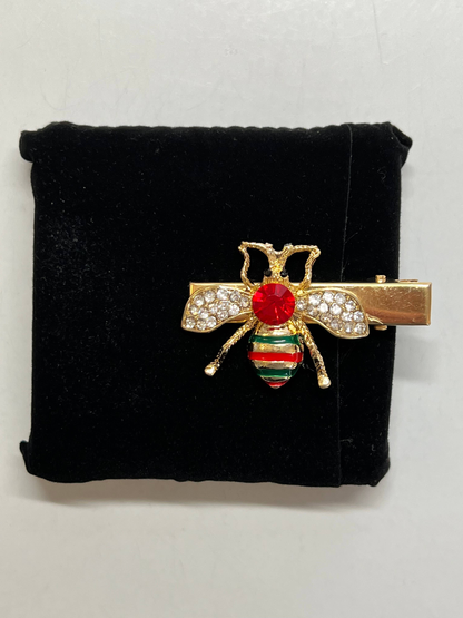 Rhinestone Bumble Bee Dog Hair Clips
