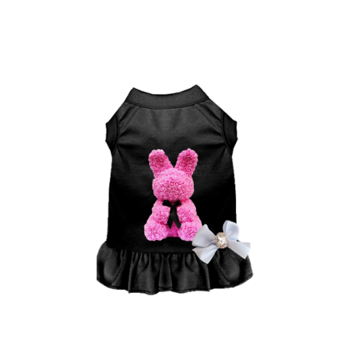 Rose Bunny Loves Me Dog Tee and Dress
