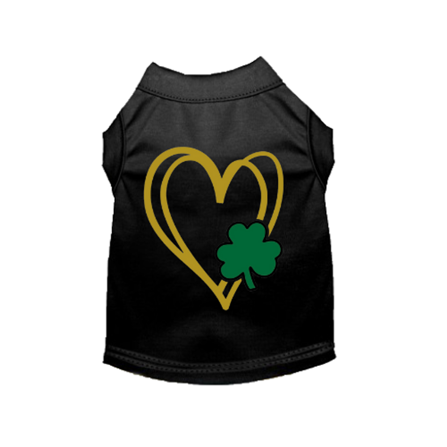 Shamrock Heart Dog Dress and Tee