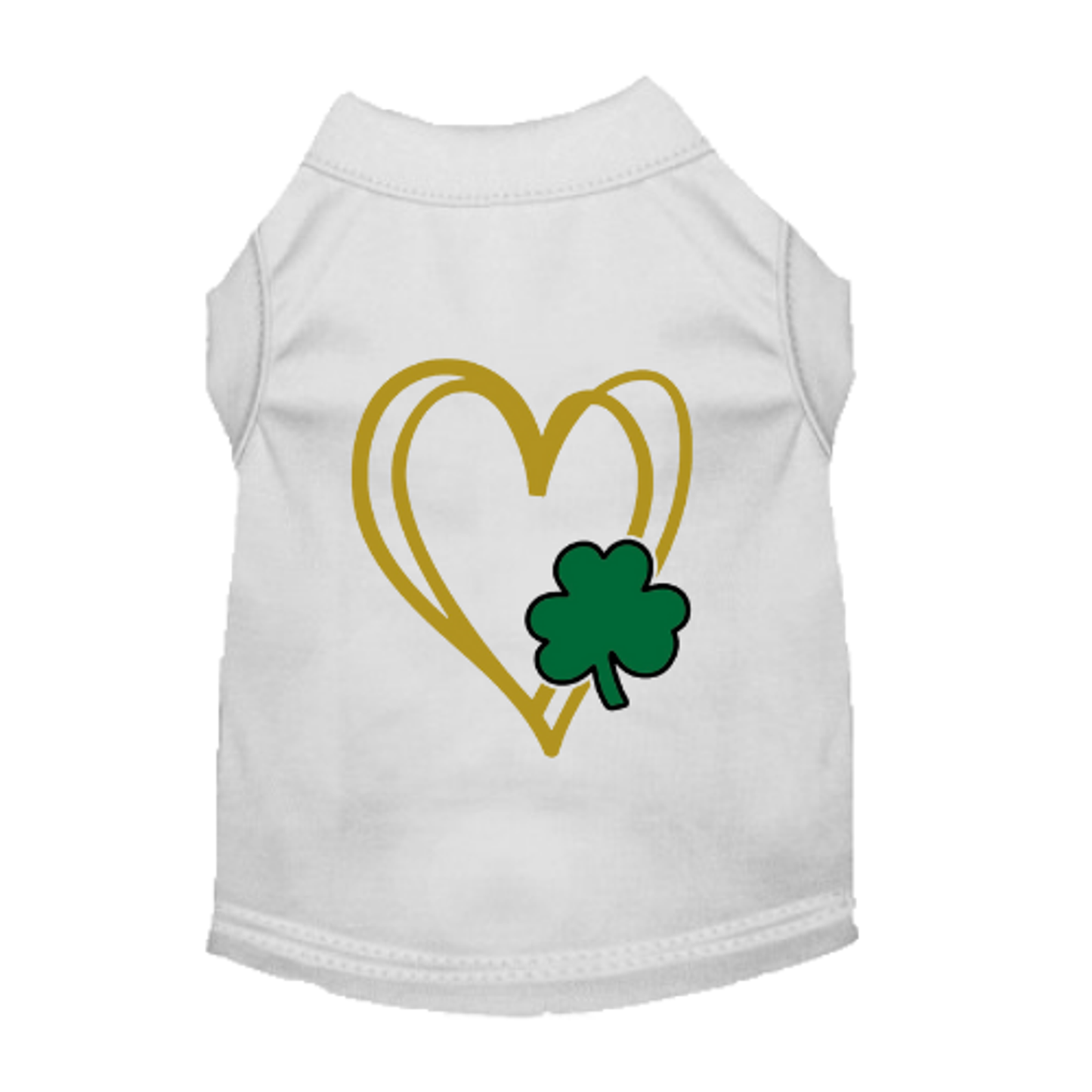 Shamrock Heart Dog Dress and Tee
