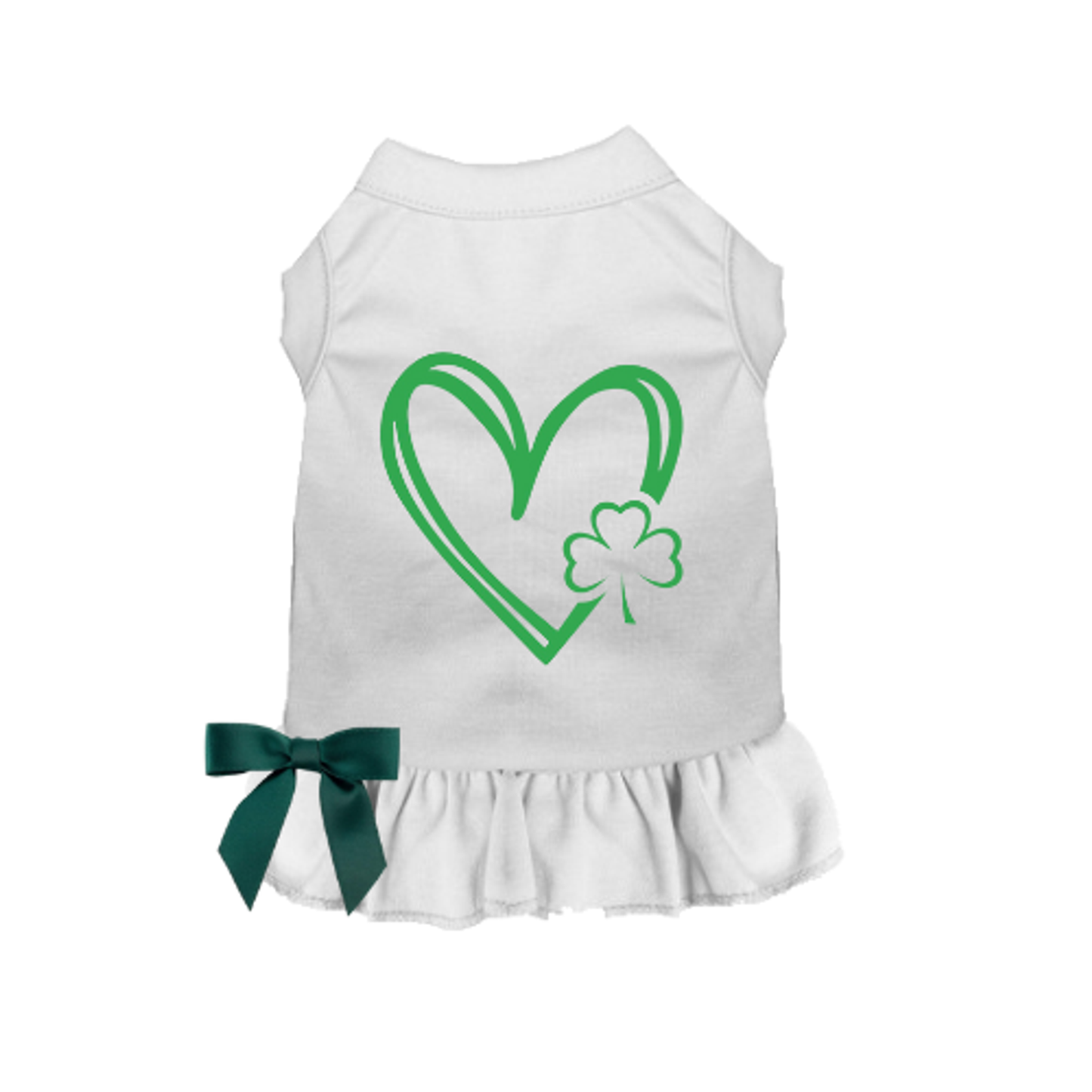 Shamrocks and Hearts Dog Dress and Shirt