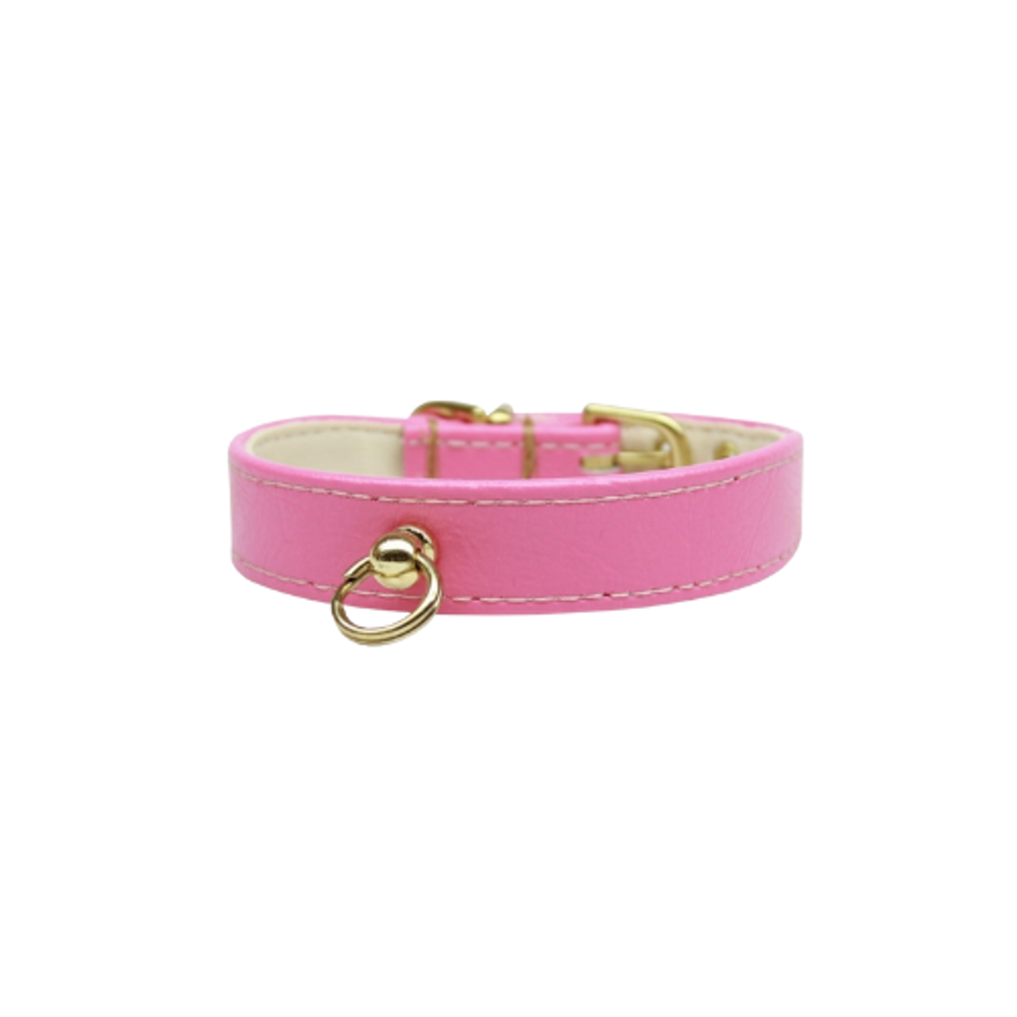 Bark Fifth Avenue Azure Crystal Vegan Leather Dog Collar