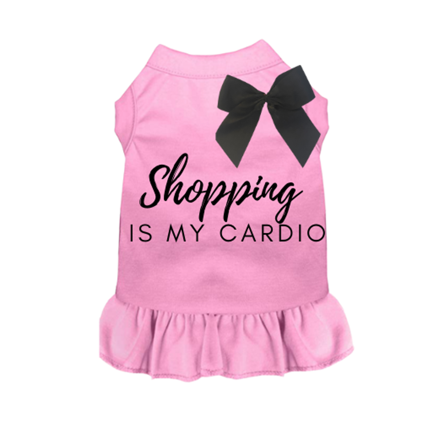Shopping Is My Cardio Dog Tee and Dress