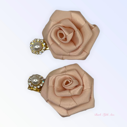Silk and Pearl Florette Dog Hair Clips