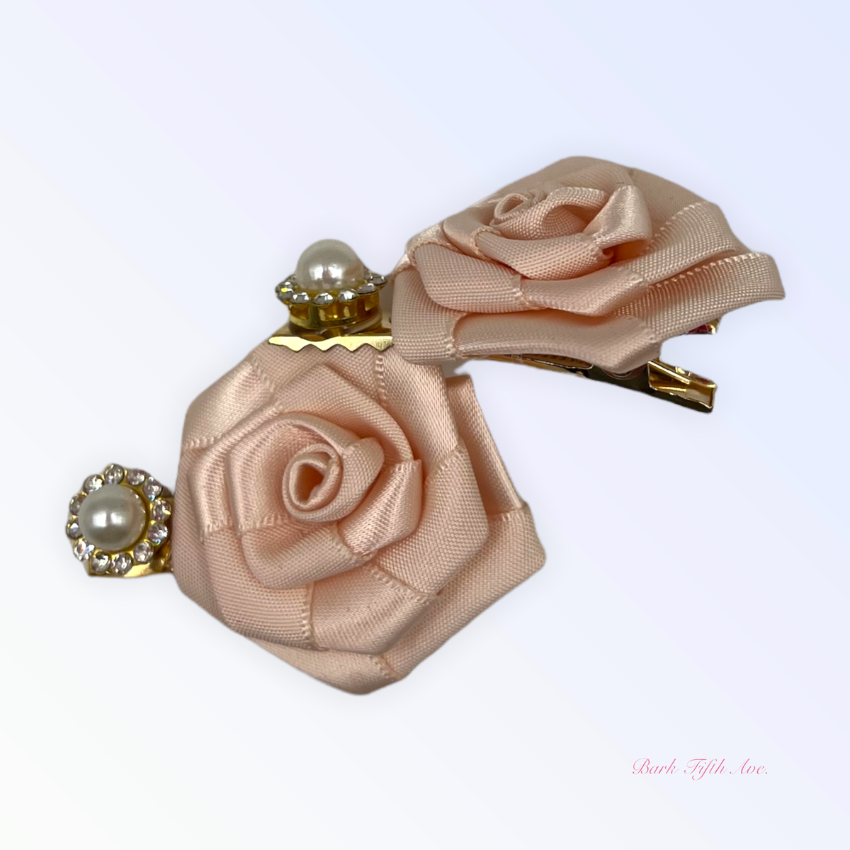 Silk and Pearl Florette Dog Hair Clips