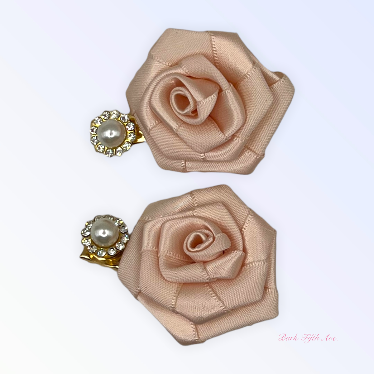 Silk and Pearl Florette Dog Hair Clips