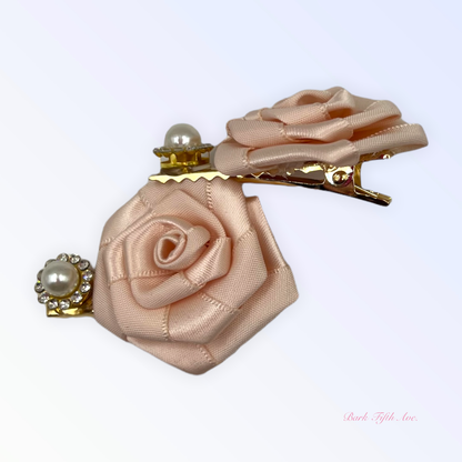 Silk and Pearl Florette Dog Hair Clips