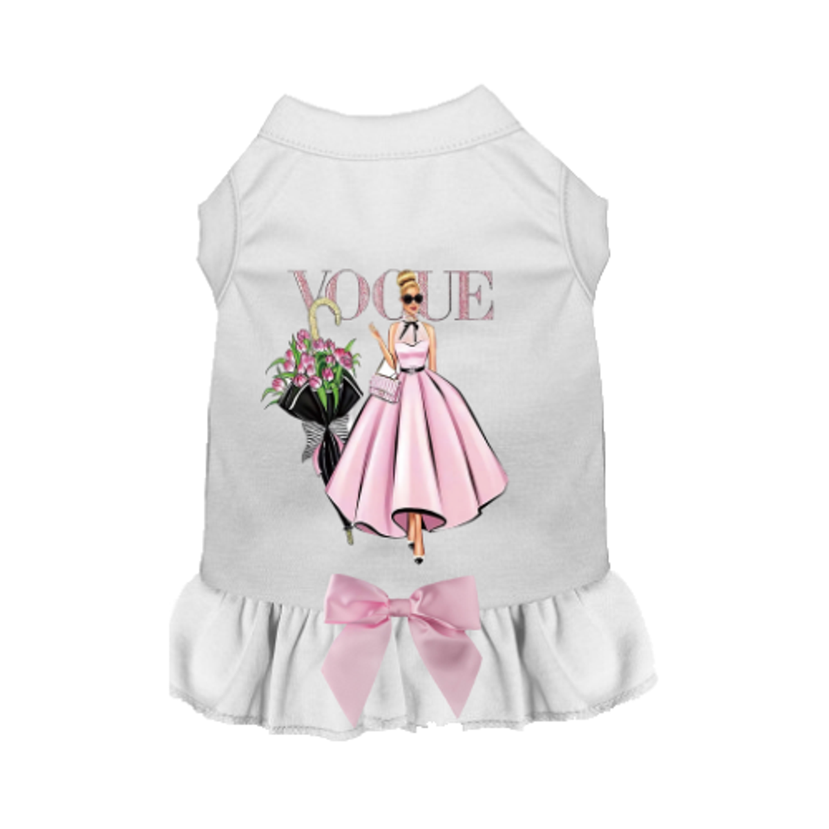 Spring Ruffled Dog Dress