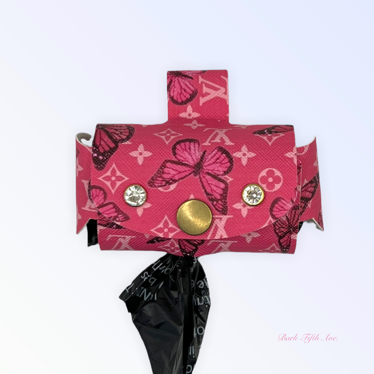 Summer Butterfly Dog Waste Bag Holder