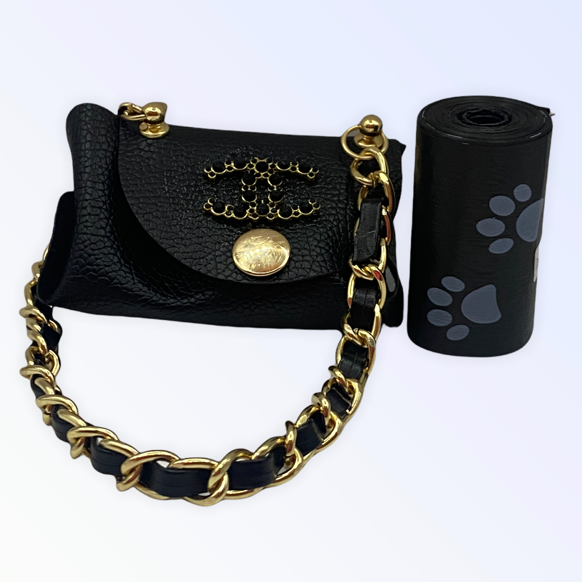 Exquisite Vegan Leather Dog Pick-Up Bag