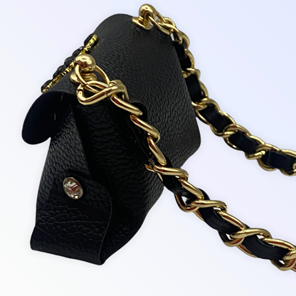 Exquisite Vegan Leather Dog Pick-Up Bag