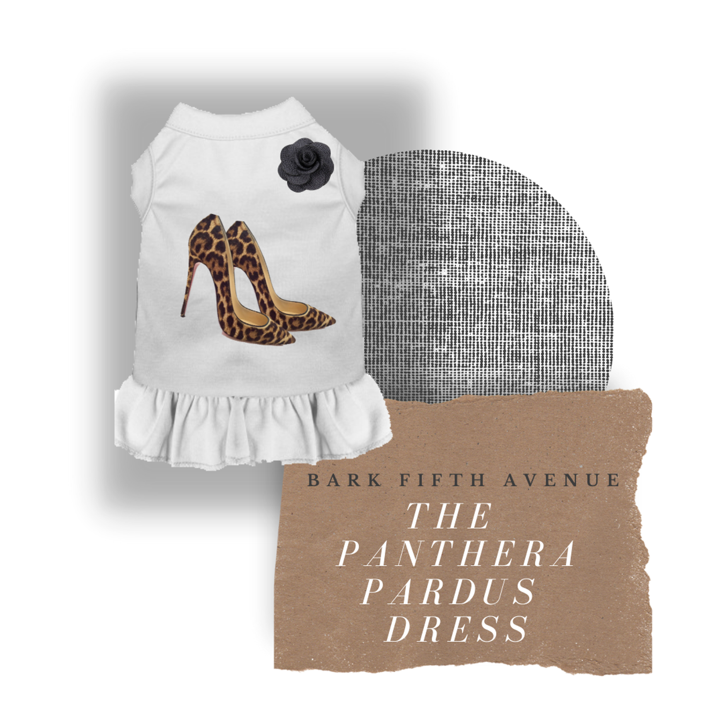 Panthera Pardus Dog Dress and Tee