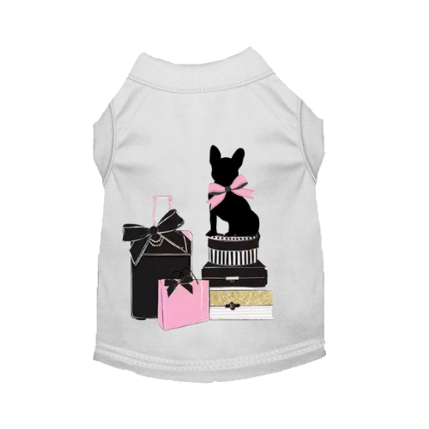 Travel Fancy Frenchie Dog Dress and Tee