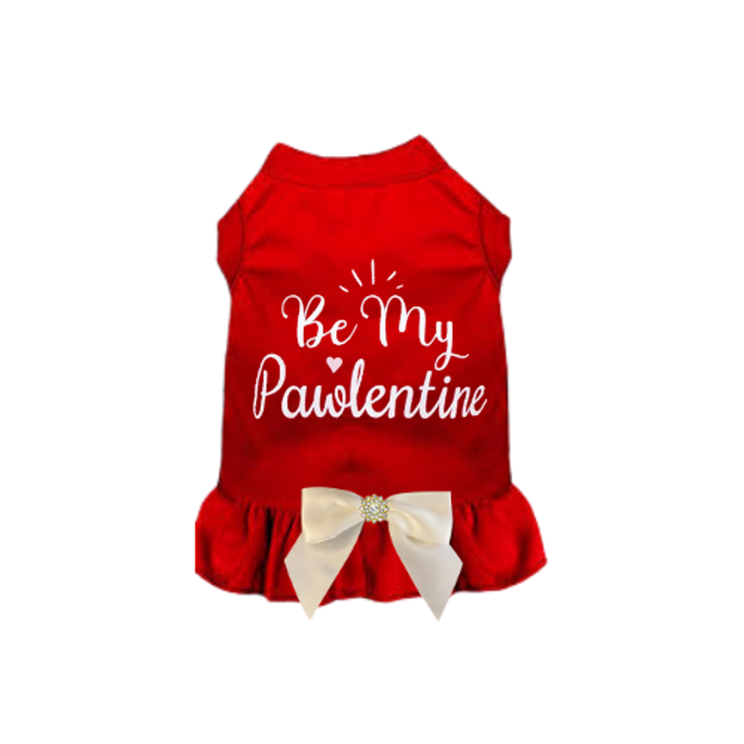 Bark Fifth Avenue Be My Pawlentine Dog Shirt and Dress