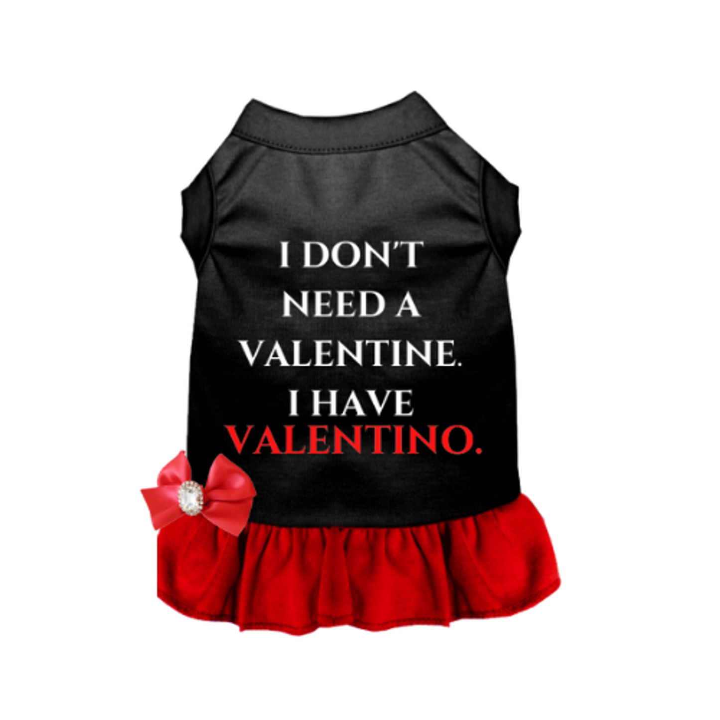 Valentine or Valentino Dog Tee or Dress