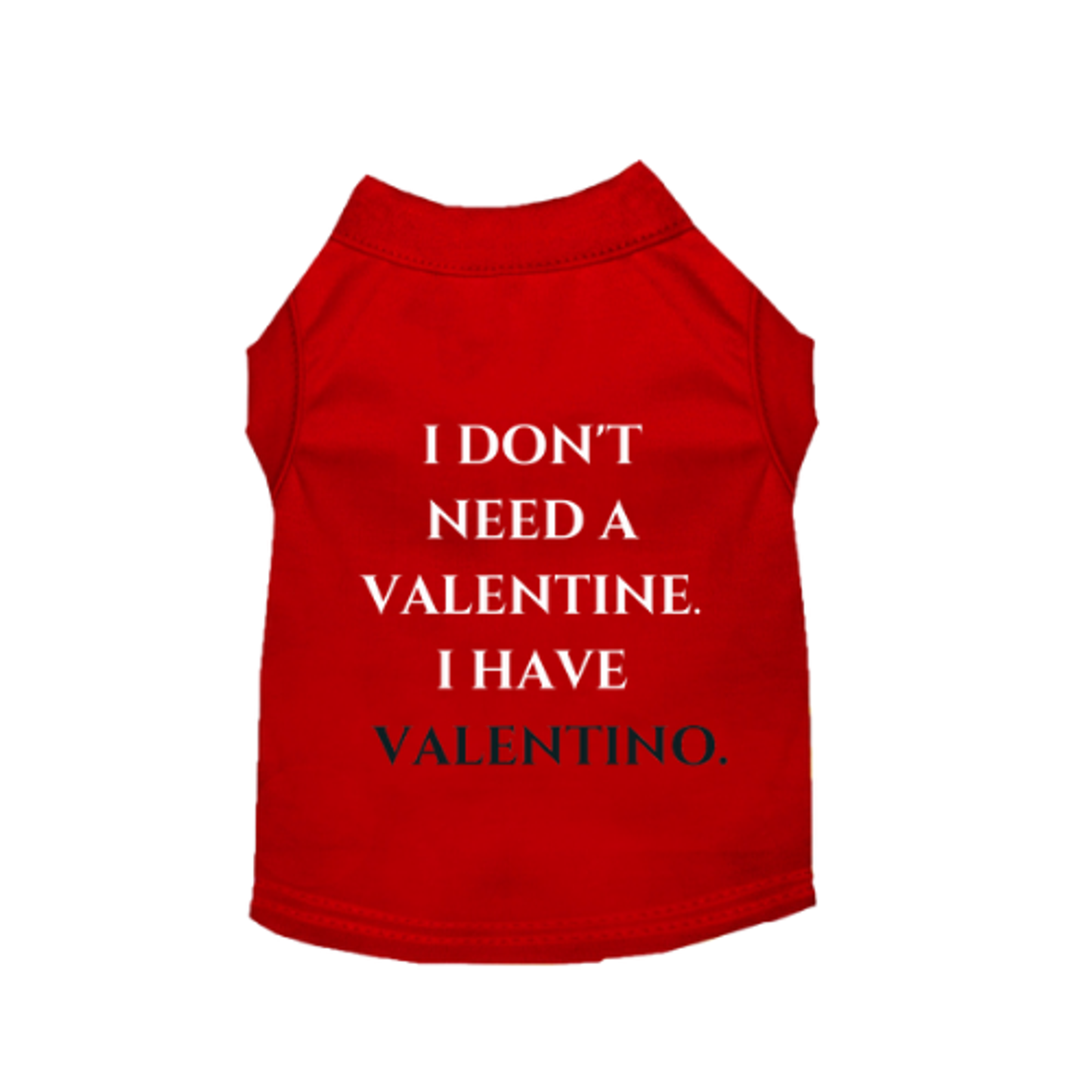 Valentine or Valentino Dog Tee or Dress