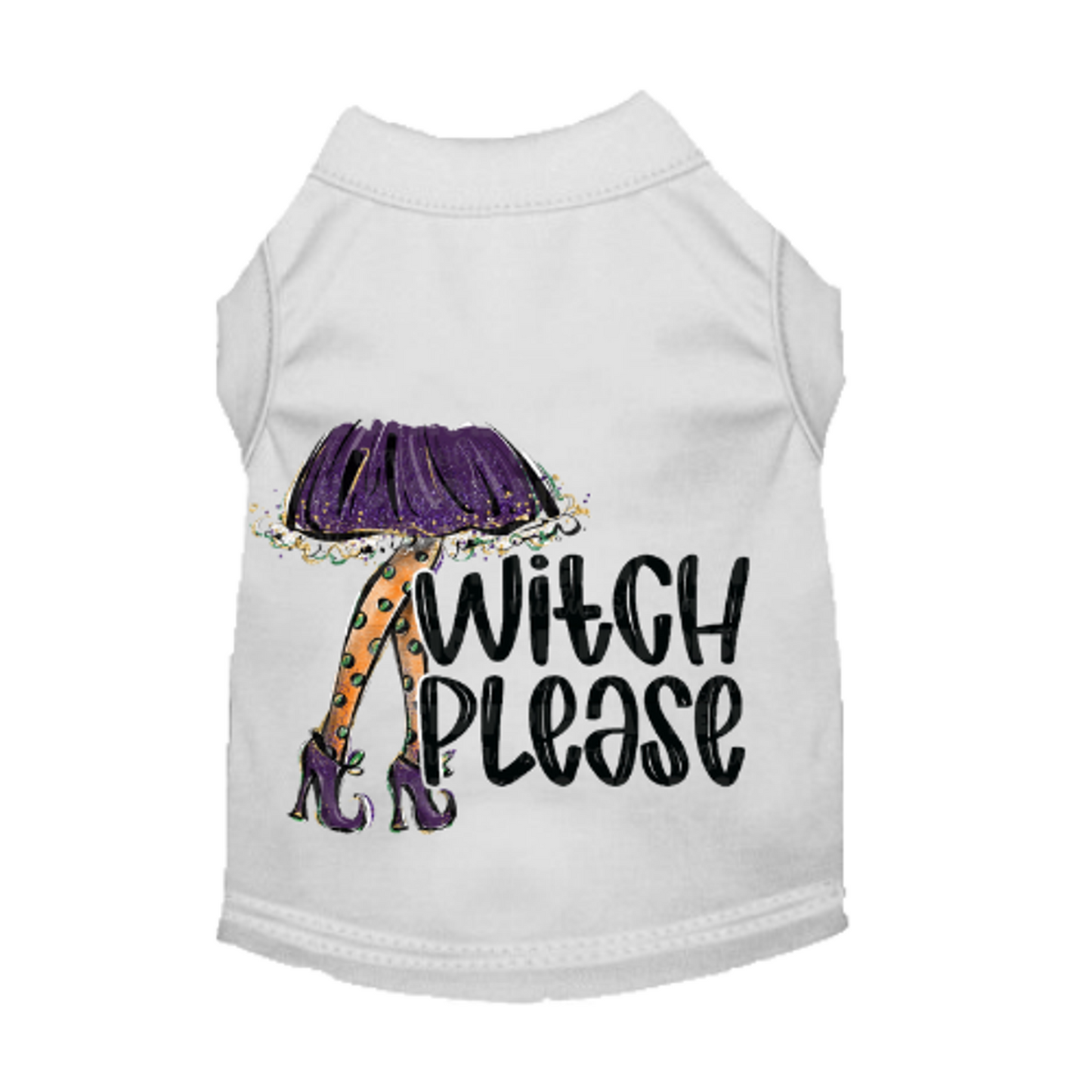Witch Please Dog Dress and Tee