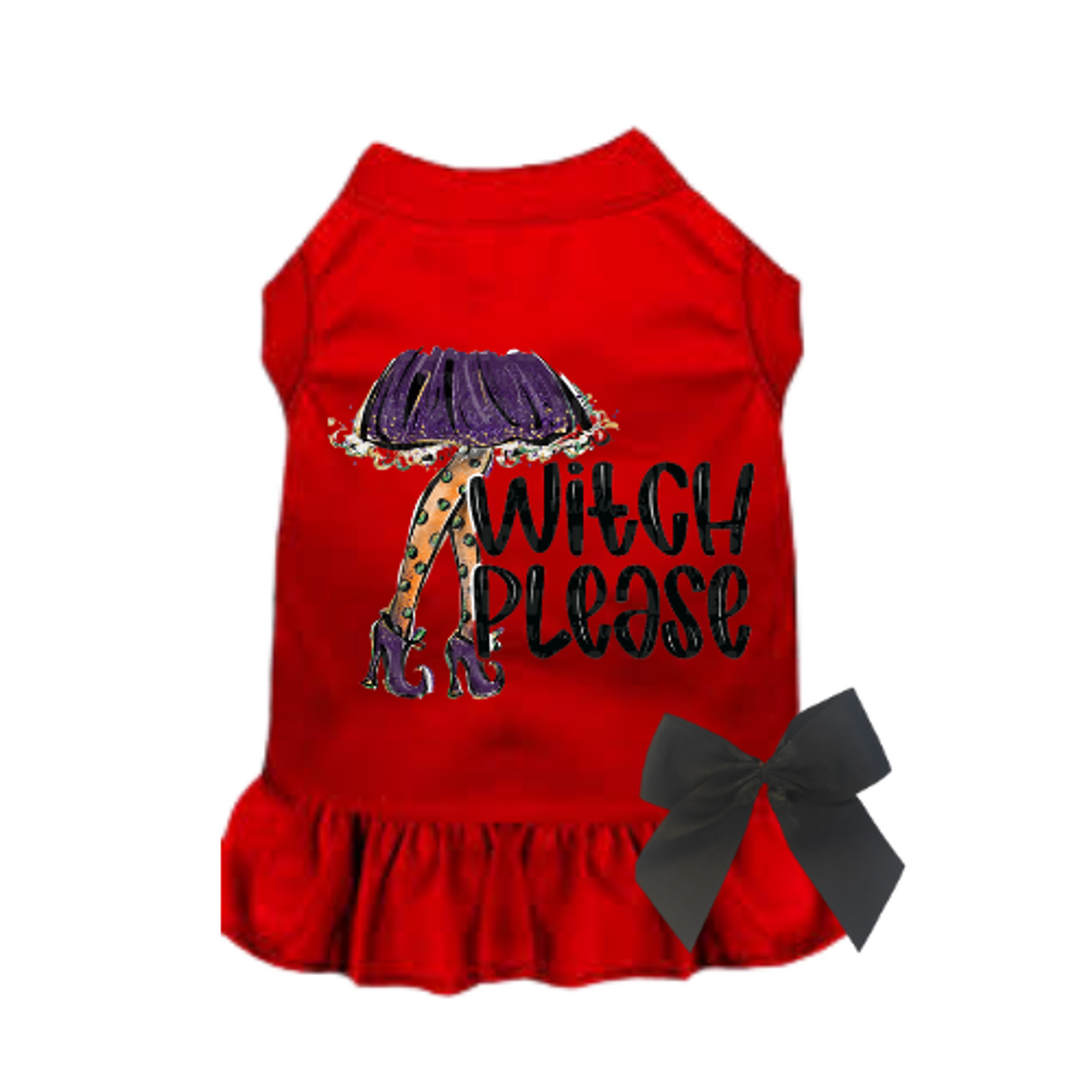 Witch Please Dog Dress and Tee