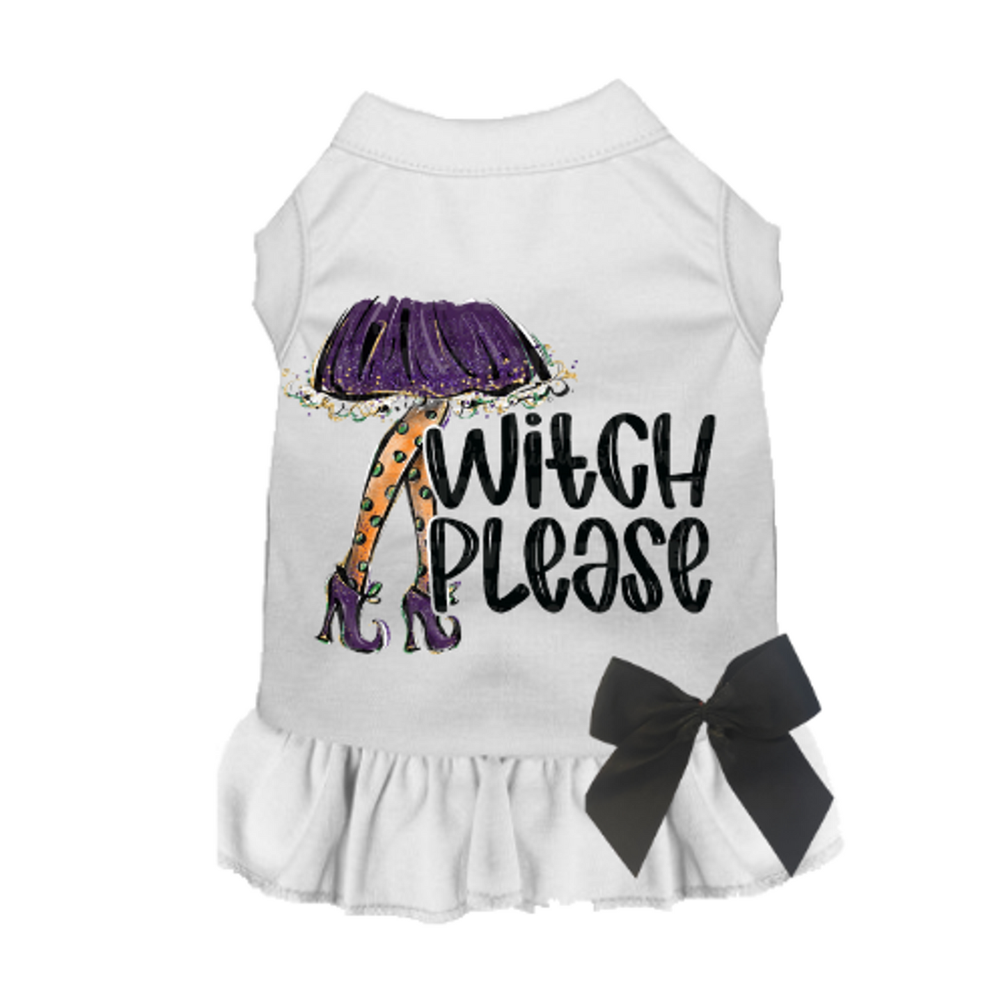 Witch Please Dog Dress and Tee