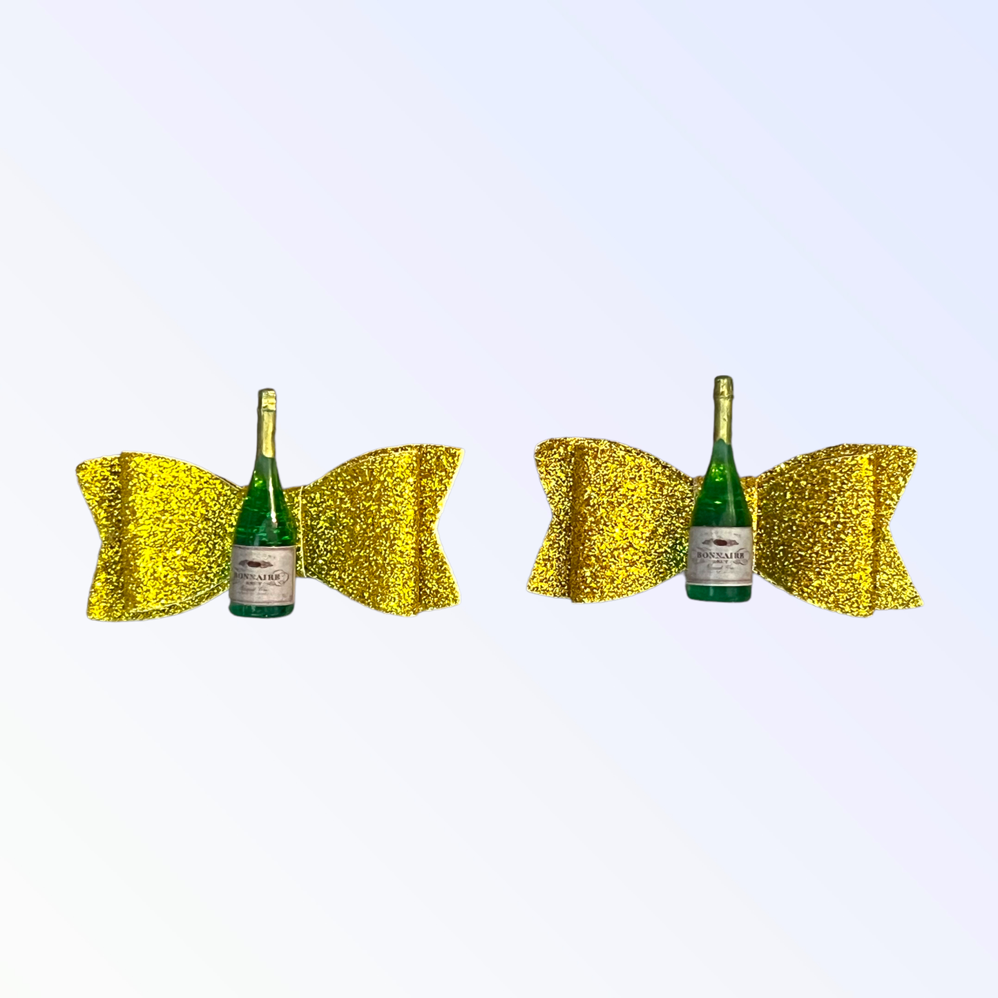 Yappy Hour Champagne Dog Hair Bow